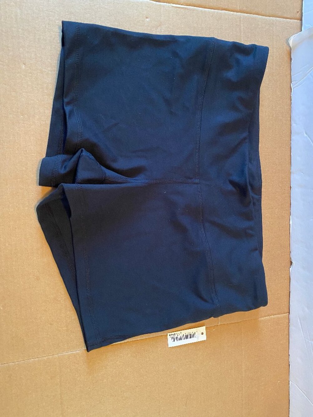 Large New Amazon Essentials Women's Boy Short Swim Bottom Size Lg Black NWT